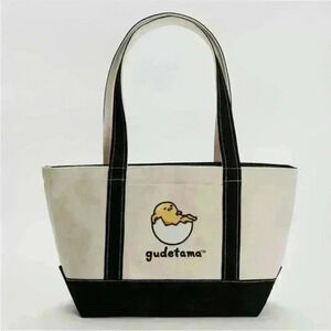 NWT BAGGU X Gudetama small heavyweight canvas tote bag